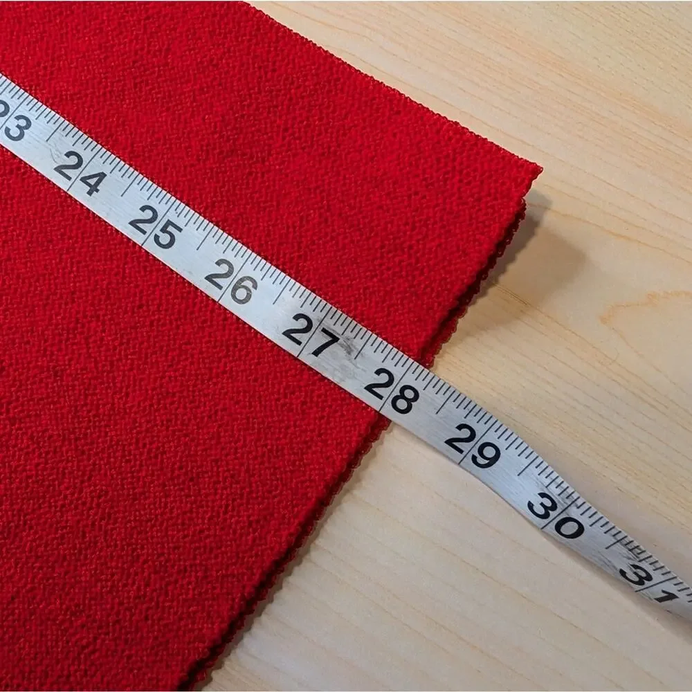 Vintage Red Pleated Sweater Skirt Size Large